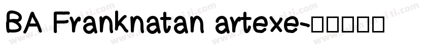 BA Franknatan artexe字体转换